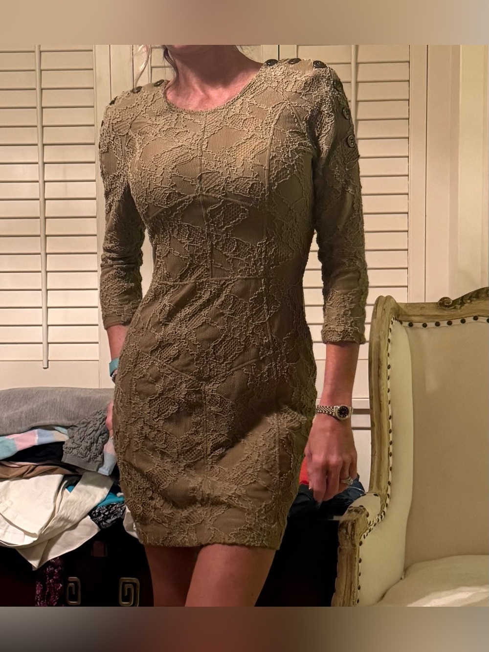 Burberry Prorsum vintage lace midi dress